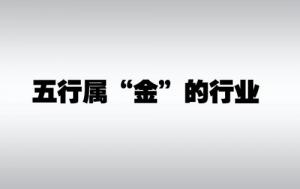 五行屬金的行業(yè)和職業(yè)有哪些