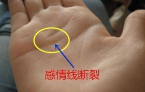 感情線斷開(kāi)一上一下代表什么