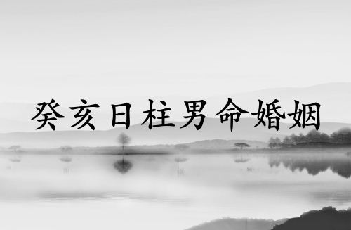癸亥日柱男命婚姻運(yùn)勢(shì)